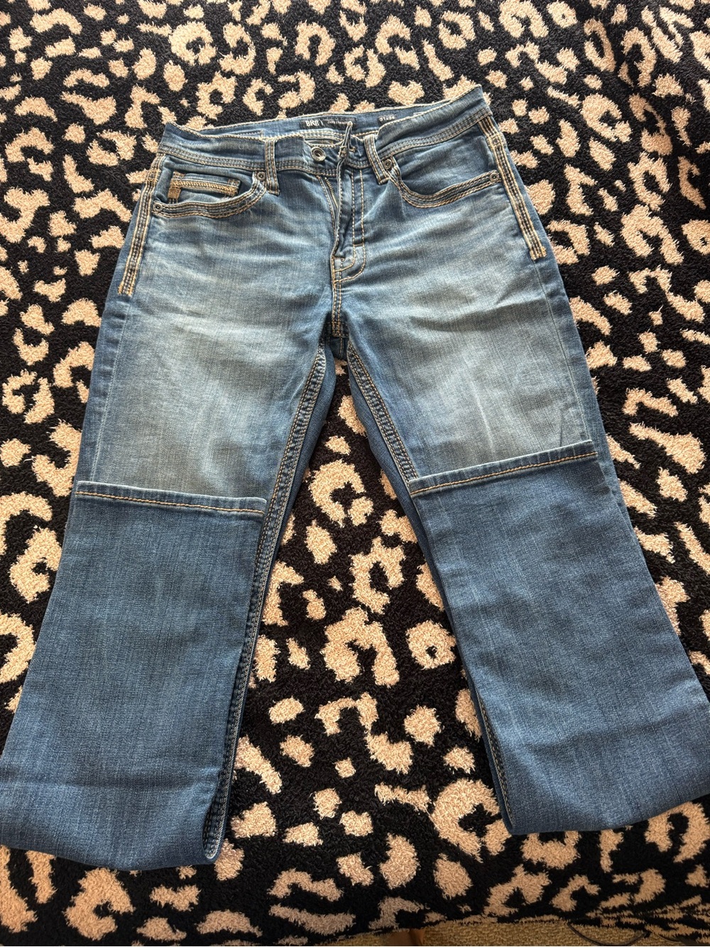 BKE Men's Jake Straight relaxed cut blue jeans